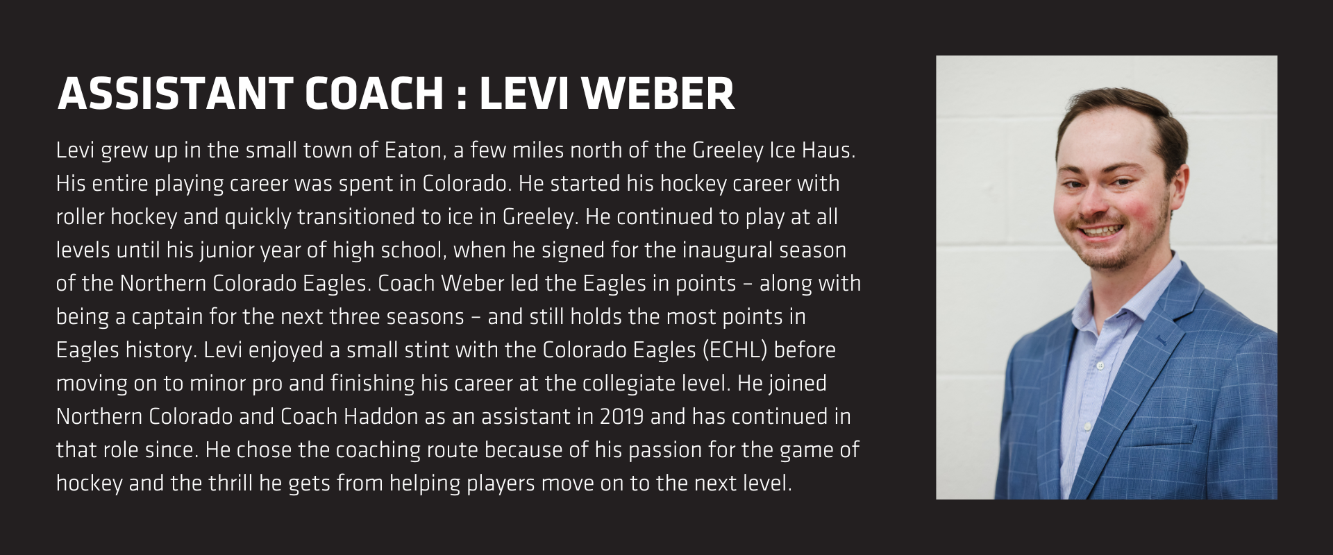 Assistant Coach: Levi Weber