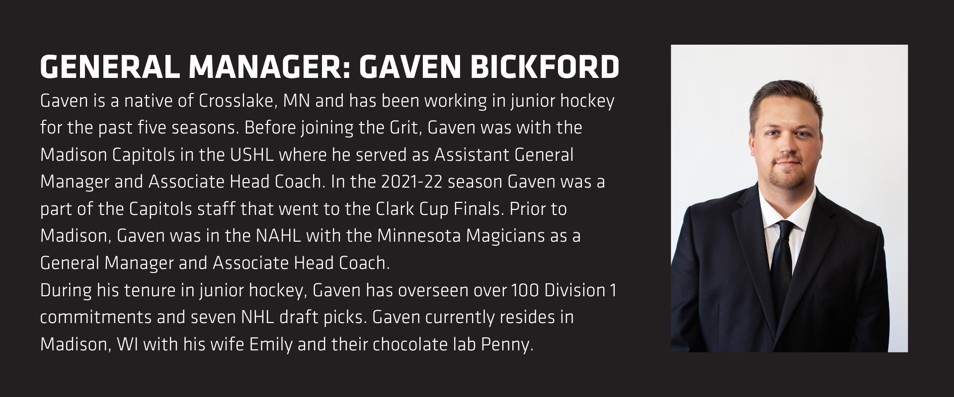 General Manager: Gaven Bickford