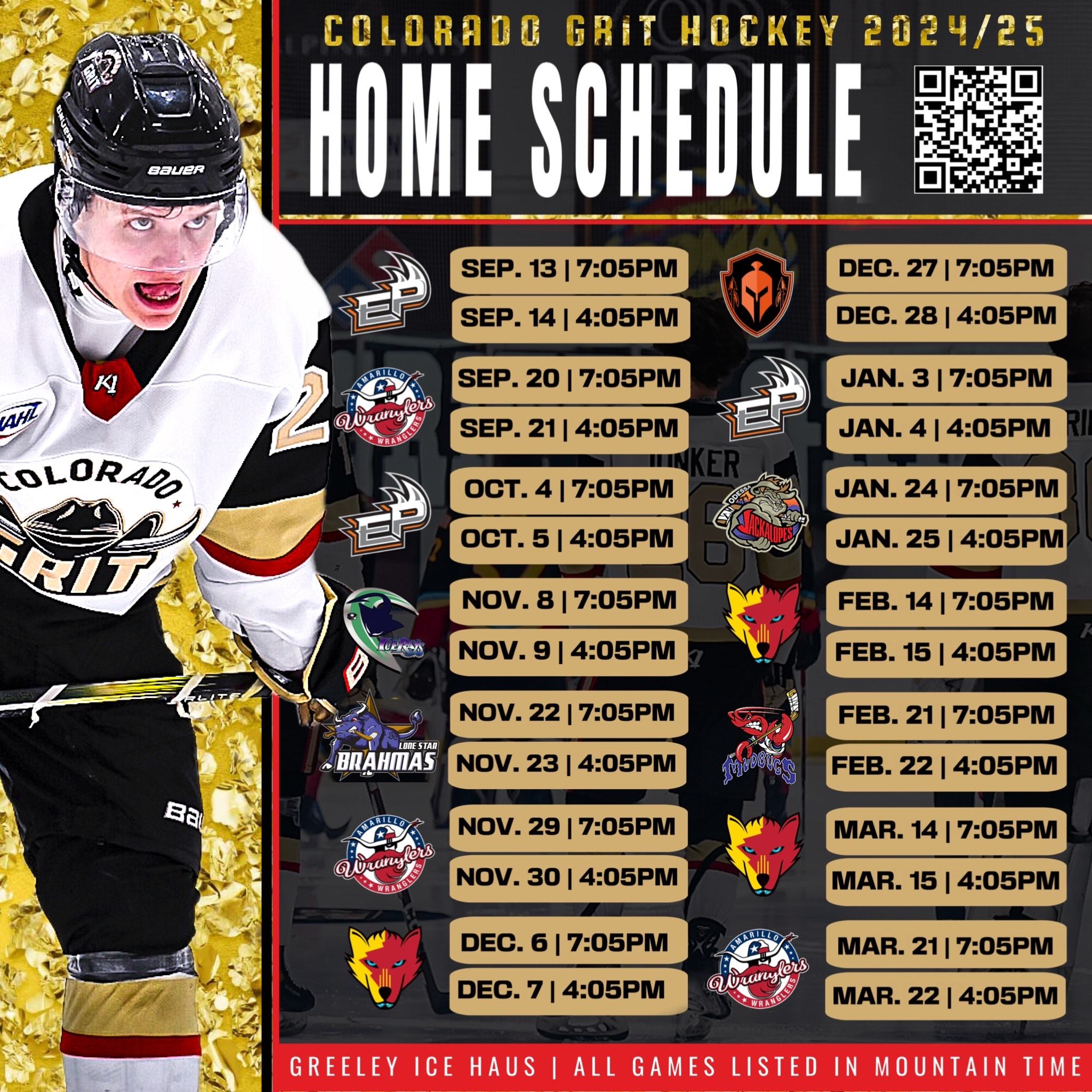 Colorado Grit Home Games