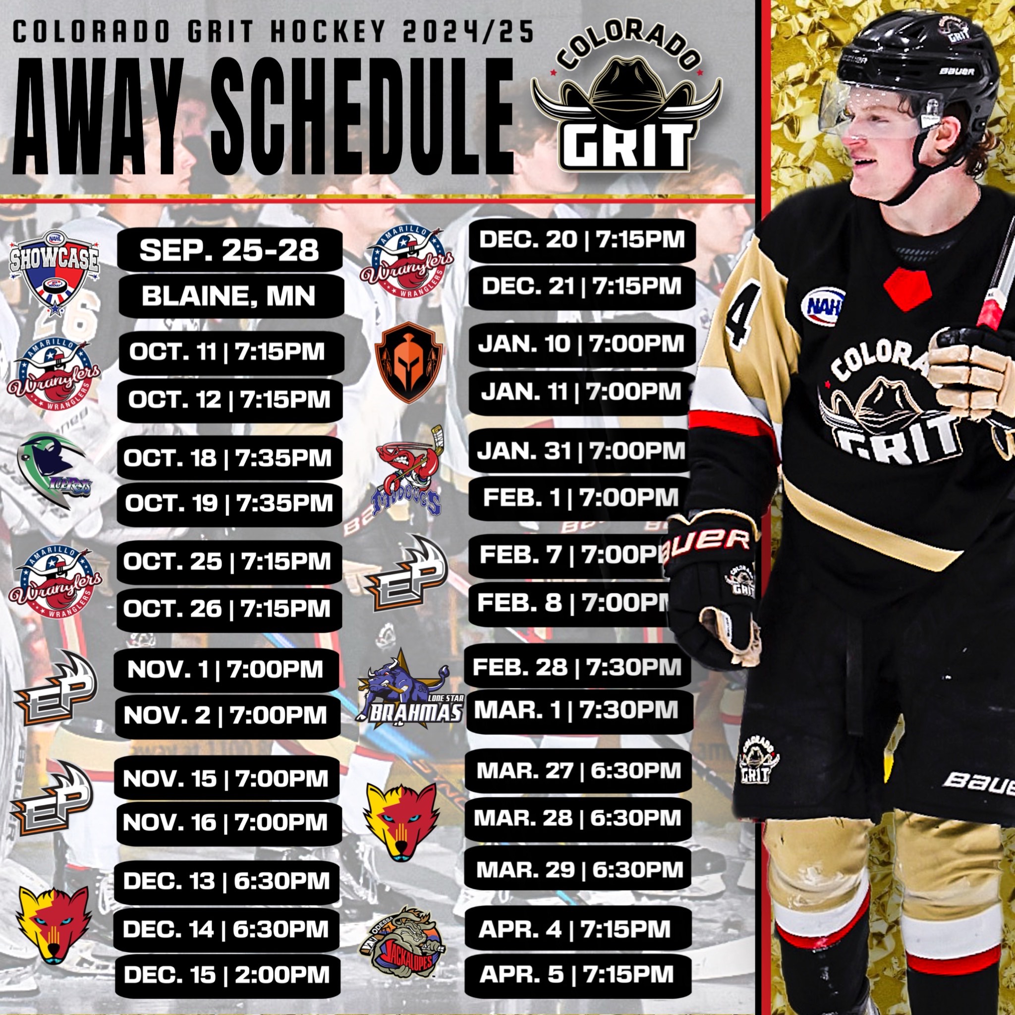 Colorado Grit Away Games