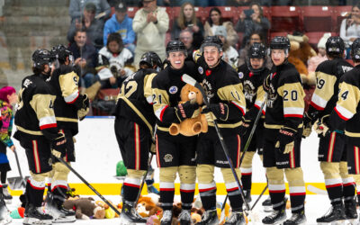 Grit Ends Skid on First Annual Teddy Bear Toss Night  Wranglers 2, Colorado 3